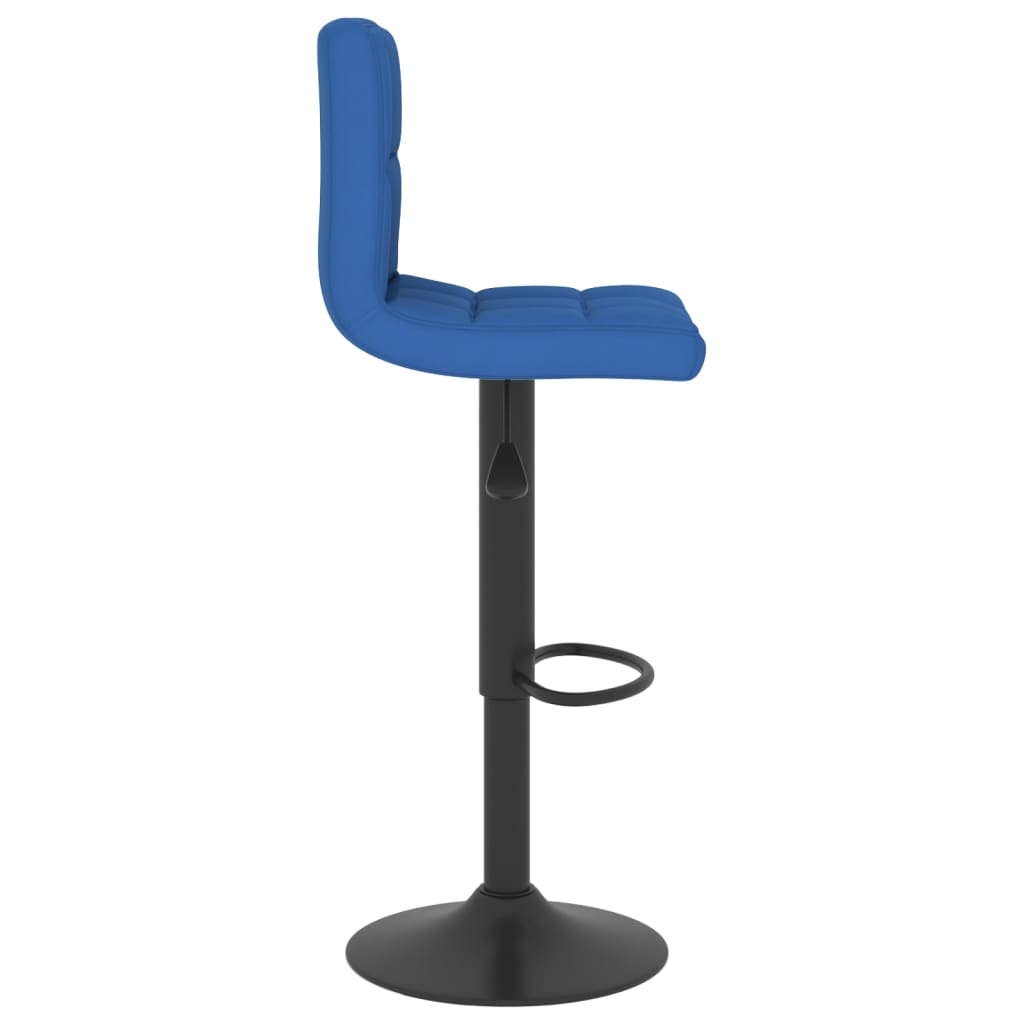 Barhocker 2 Stk. Blau Stoff