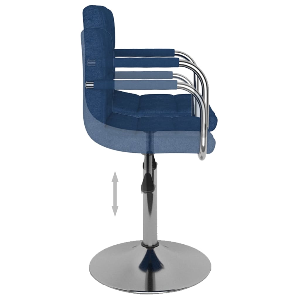 Barhocker Blau Stoff