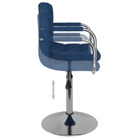 Barhocker Blau Stoff