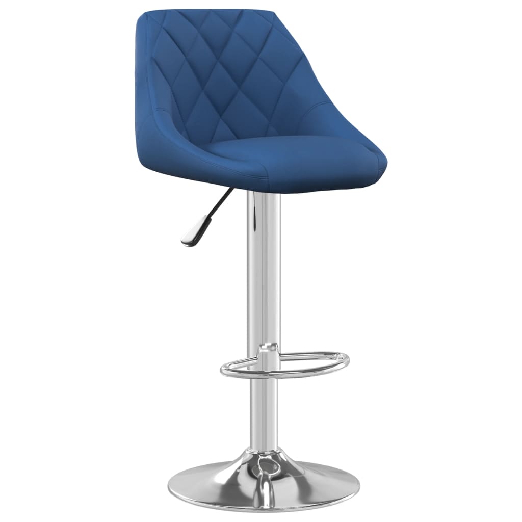 Barhocker Blau Samt