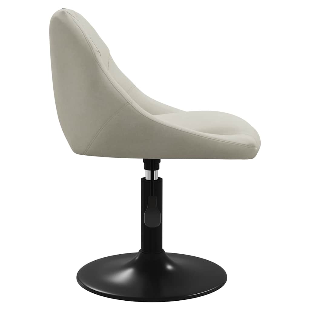 Esszimmerstühle 2 Stk. Drehbar Creme Samt