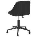 Bürostuhl Drehbar Schwarz Samt