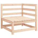 Garten-Ecksofas 2 Stk. mit Kissen Massivholz Kiefer