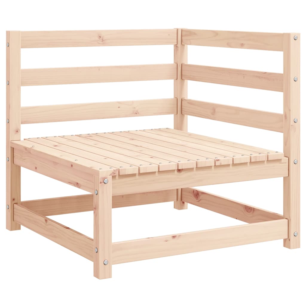 Garten-Ecksofas 2 Stk. mit Kissen Massivholz Kiefer