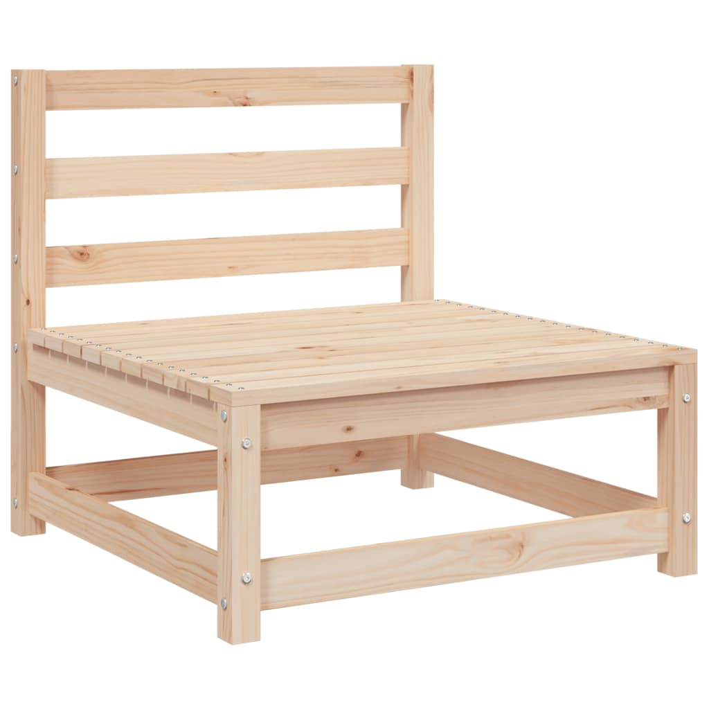 2-tlg. Garten-Lounge-Set mit Kissen Massivholz Kiefer