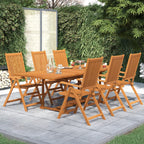7-tlg. Garten-Essgruppe Massivholz Akazie 160-240 cm