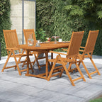 5-tlg. Garten-Essgruppe Massivholz Akazie 120-170 cm
