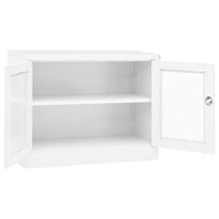 Büroschrank Weiß 90x40x70 cm Stahl