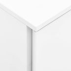 Aktenschrank mit Rollen Weiß 39x45x67 cm Stahl