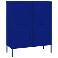 Lagerschrank Marineblau 80x35x101,5 cm Stahl