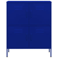 Lagerschrank Marineblau 80x35x101,5 cm Stahl