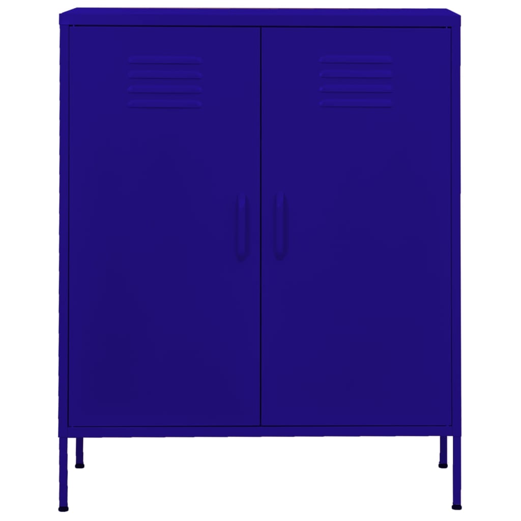 Lagerschrank Marineblau 80x35x101,5 cm Stahl