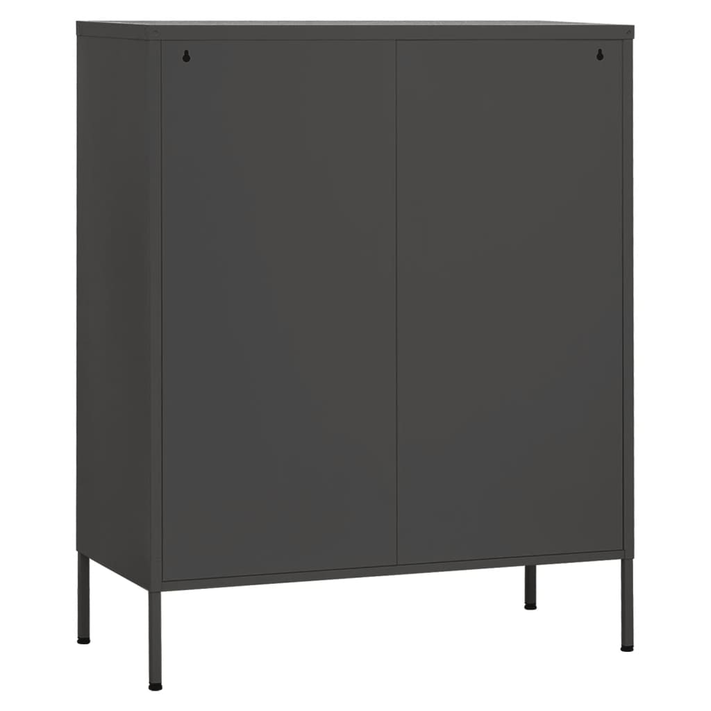 Lagerschrank Anthrazit 80x35x101,5 cm Stahl