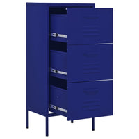 Lagerschrank Marineblau 42,5x35x101,5 cm Stahl