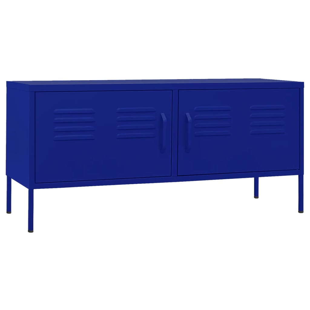 TV-Schrank Marineblau 105x35x50 cm Stahl