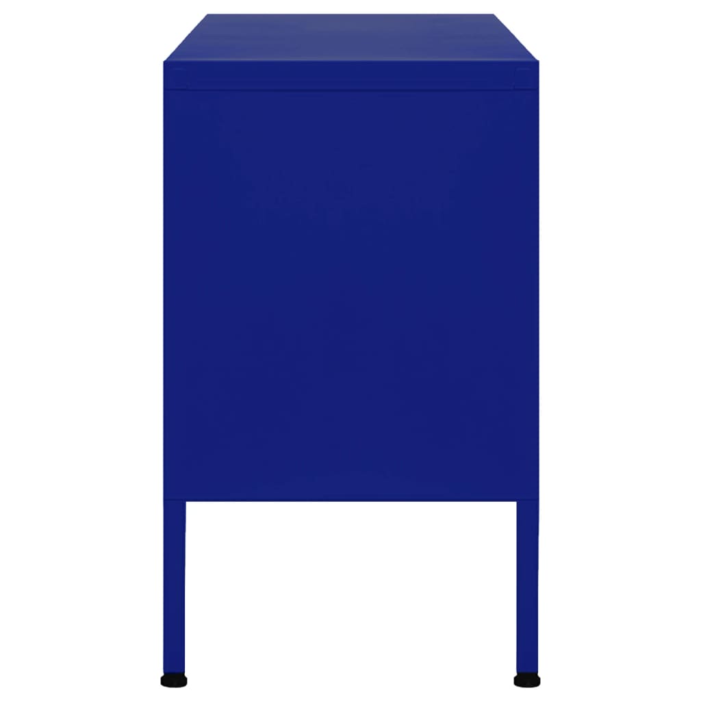 TV-Schrank Marineblau 105x35x50 cm Stahl