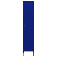 Schließfachschrank Marineblau 35x46x180 cm Stahl