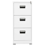Aktenschrank Weiß 46x62x102,5 cm Stahl
