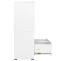 Aktenschrank Weiß 90x46x134 cm Stahl