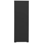 Aktenschrank Anthrazit 90x46x134 cm Stahl