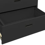 Aktenschrank Anthrazit 90x46x134 cm Stahl