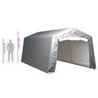 Lagerzelt 300x600 cm Stahl Grau