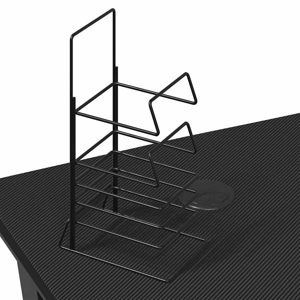Gaming-Schreibtisch mit Y-Gestell Schwarz und Rot 110x60x75 cm