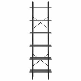 Lagerregal Grau 60x30x210 cm Holzwerkstoff