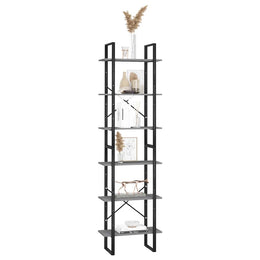 Lagerregal Grau 60x30x210 cm Massivholz Kiefer