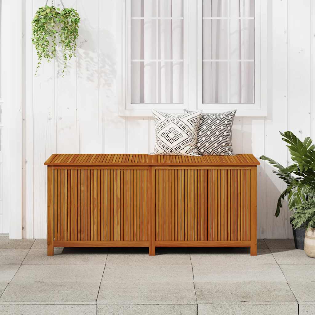 Garten-Aufbewahrungsbox 175x80x75 cm Massivholz Akazie