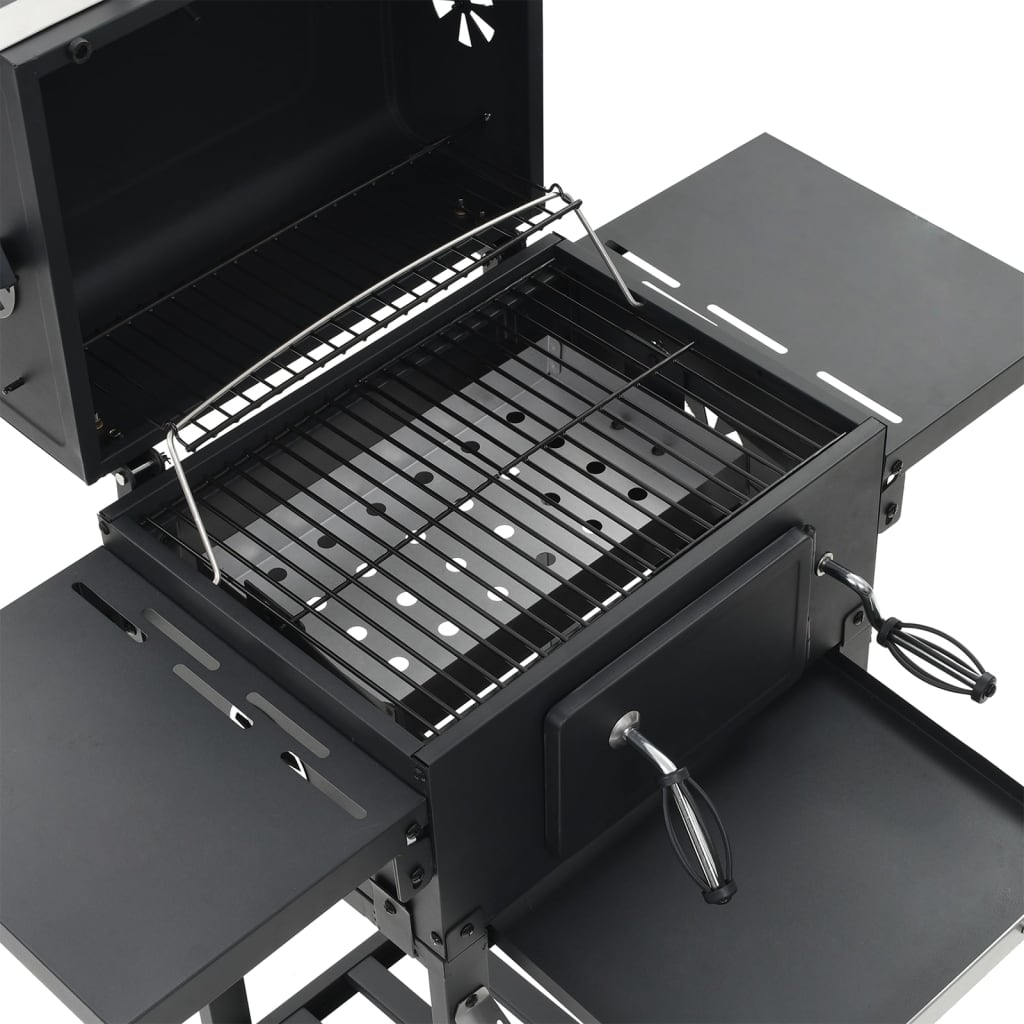 3-in-1 Outdoor-Pizzaofen & Grill Schwarz