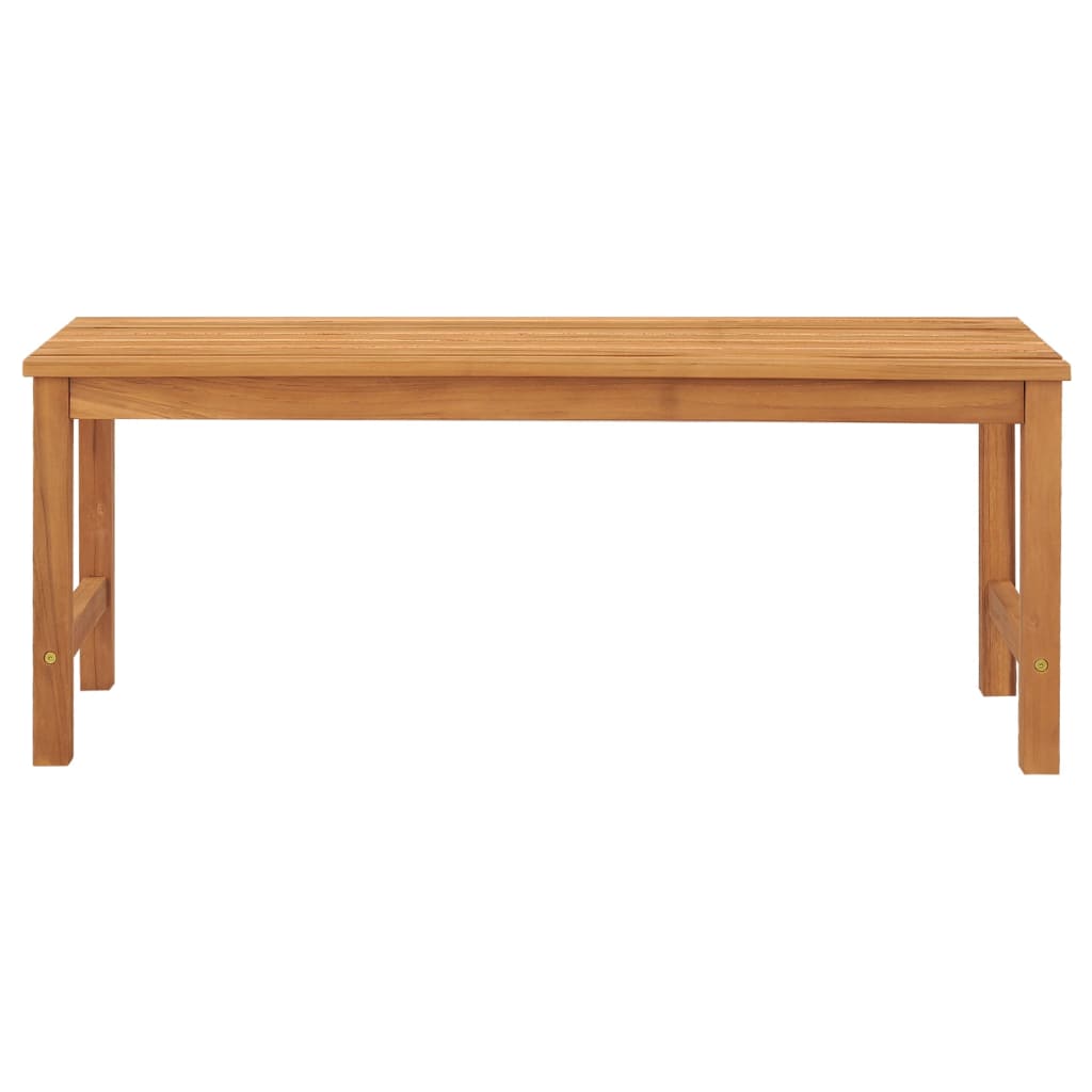 Gartenbank 114 cm Massivholz Teak