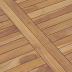 Garden Esstisch 120x70x77 cm Massiv Teakholz