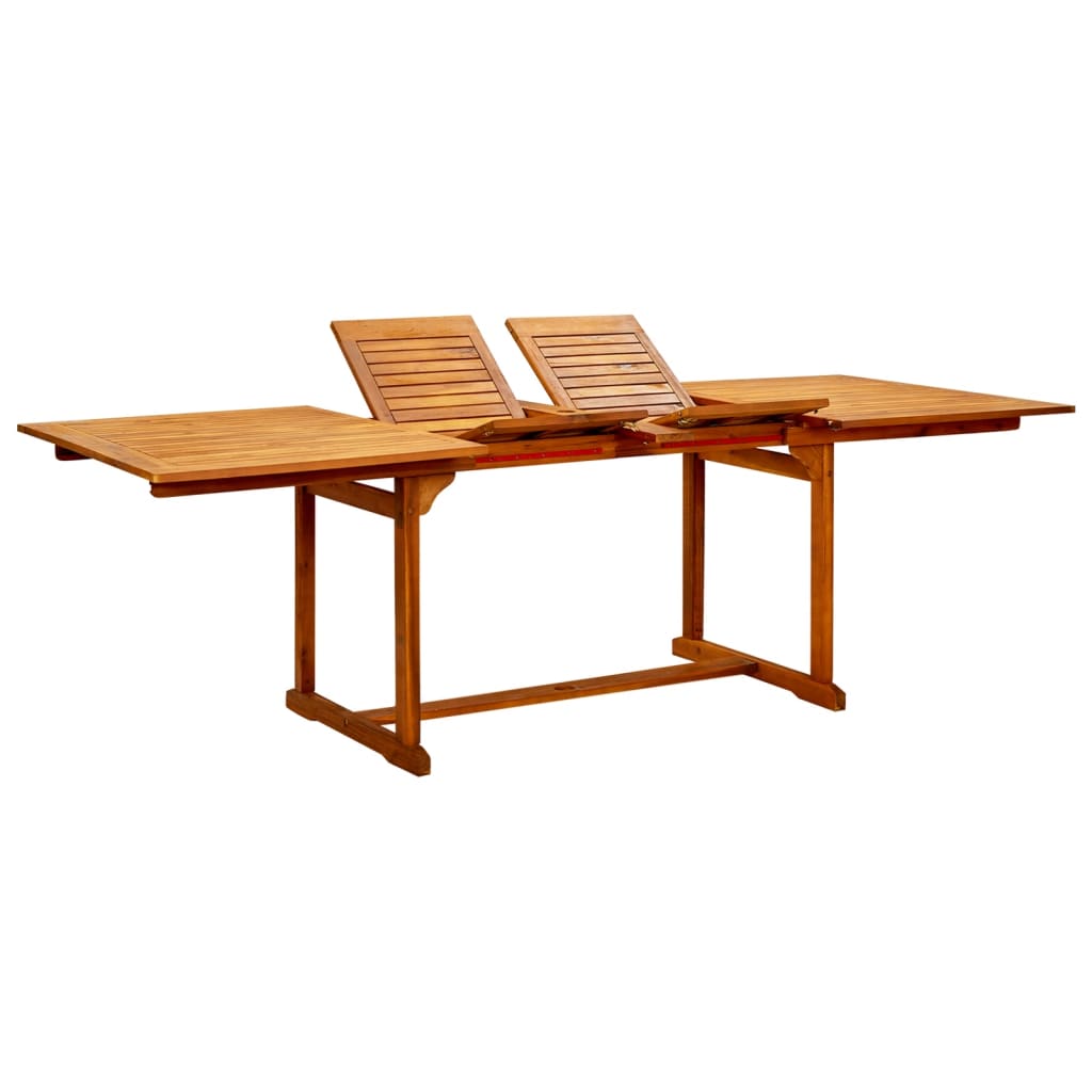 Garten-Esstisch (160-240)x100x75 cm Massivholz Akazie