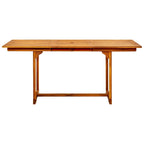 Garten-Esstisch (120-170)x80x75 cm Massivholz Akazie