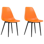 Esszimmerstühle 2 Stk. Orange PP