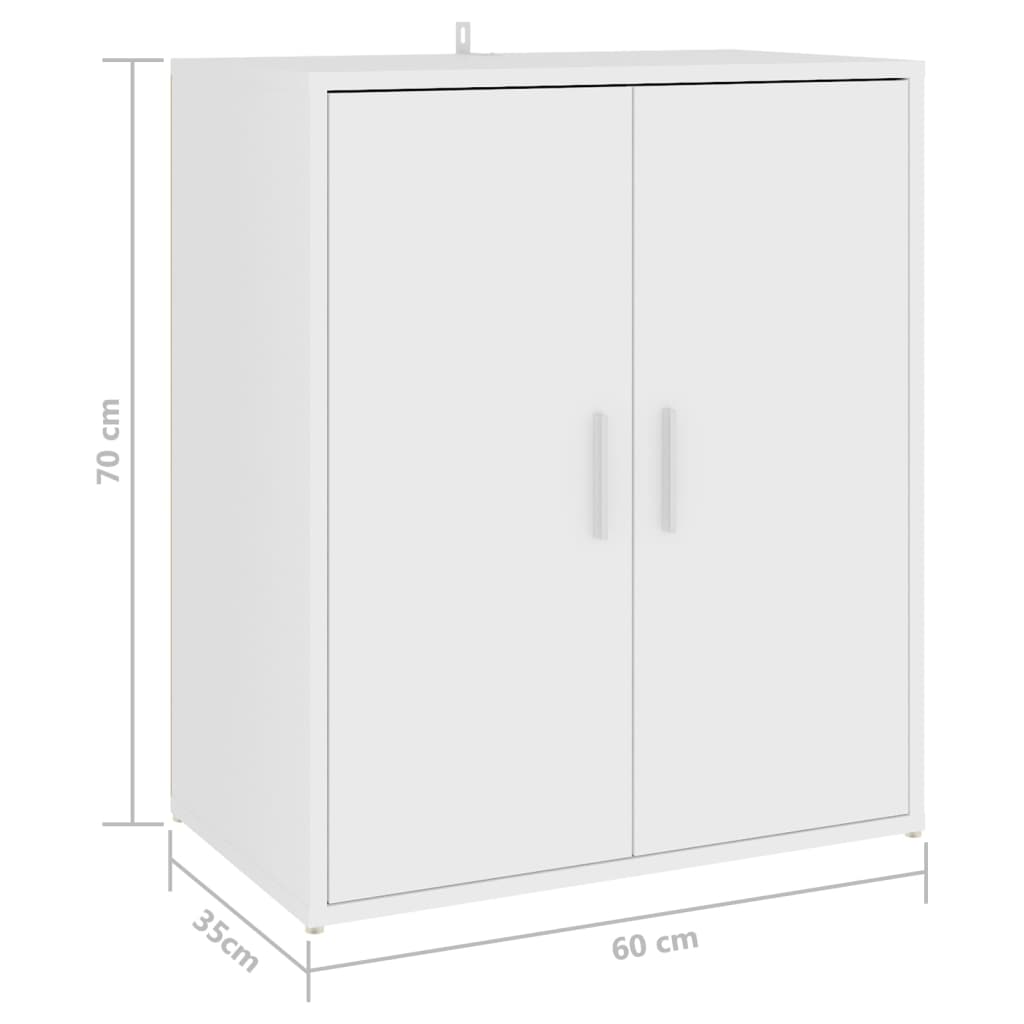 Schuhschrank Weiß 60x35x70 cm Holzwerkstoff