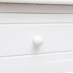 Schreibtisch Weiß 108x45x76 cm Massivholz Paulownia