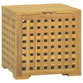 Seilbox 40x40x40 cm Massivholz Teak