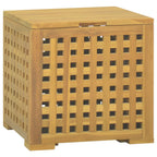 Seilbox 40x40x40 cm Massivholz Teak