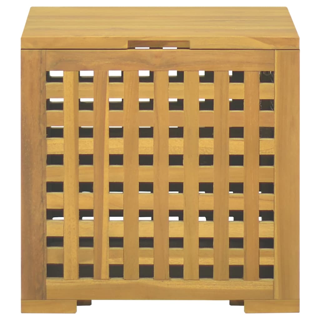 Seilbox 40x40x40 cm Massivholz Teak