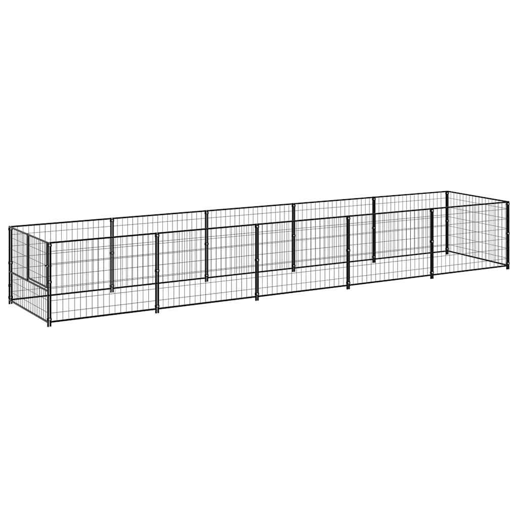 Hundezwinger Schwarz 5 m² Stahl
