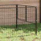 Hundezwinger Schwarz 5 m² Stahl