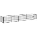 Hundezwinger Schwarz 5 m² Stahl