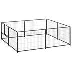 Hundezwinger Schwarz 4 m² Stahl