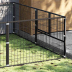 Hundezwinger Schwarz 6 m² Stahl
