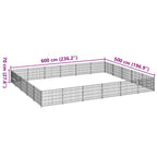 Hundezwinger Schwarz 30 m² Stahl