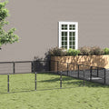 Hundezwinger Schwarz 30 m² Stahl