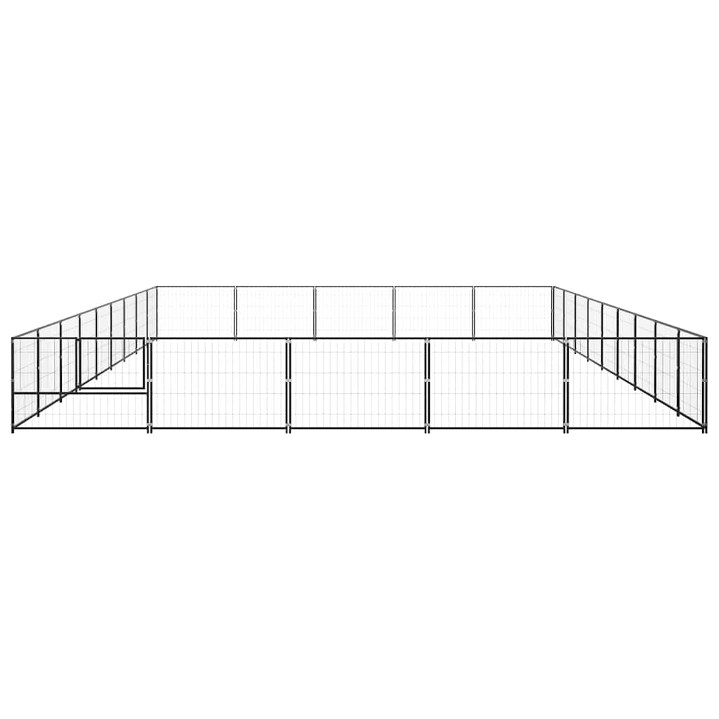 Hundezwinger Schwarz 45 m² Stahl
