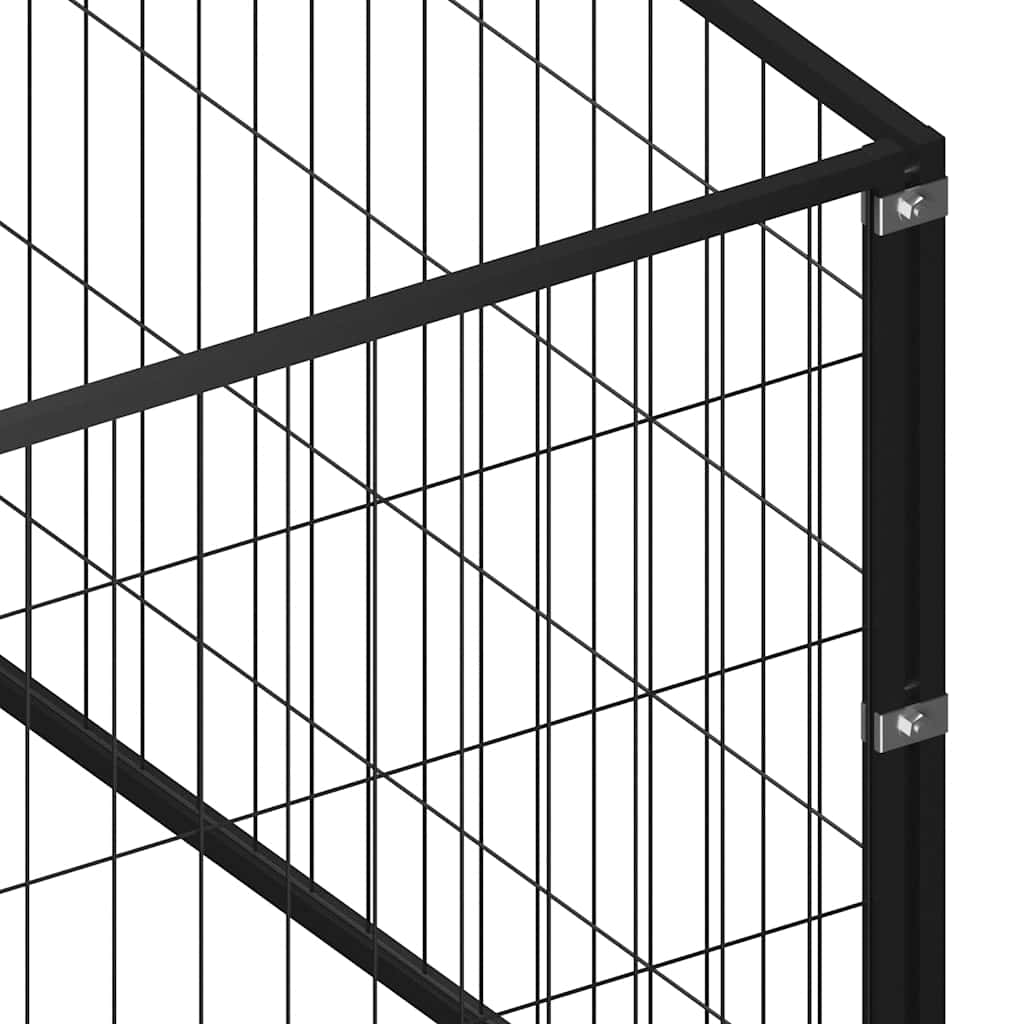 Hundezwinger Schwarz 45 m² Stahl